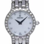 Concord Les Palais 18k White Gold MOP 
Diamond Ladies Quartz Watch 69-25-264