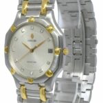 Concord Saratoga 18k Yellow Gold/Steel Diamond Dial 34mm Quartz Watch 15 58 239