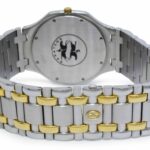 Concord Saratoga 18k Yellow Gold/Steel Diamond Dial 34mm Quartz Watch 15 58 239