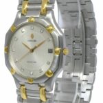 Concord Saratoga 18k Yellow Gold/Steel Diamond Dial 34mm Quartz Watch 15 58 239