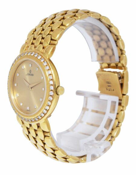 Concord Vintage 18k Yellow Gold Diamond Ladies 26mm Quartz Watch 59-62-262