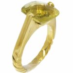 David Yurman Lemon Quartz 18k Yellow Gold Ladies Ring Size 6