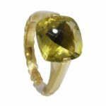 David Yurman Lemon Quartz 18k Yellow Gold Ladies Ring Size 6