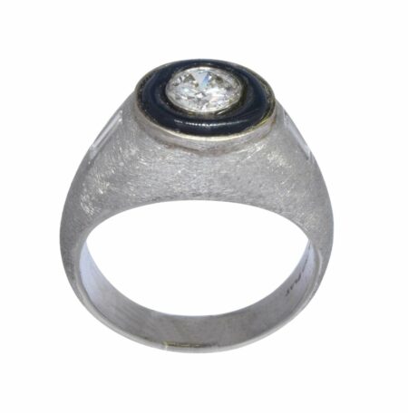 Diamond 
Onyx 
Platinum Mens Ring