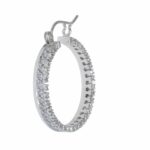 Diamond Hoop Earrings 1.65 CT 
14k White Gold