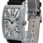 Franck Muller Long Island 18k White Gold Diamond Ladies Quartz Watch 950 QZ