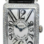 Franck Muller Long Island 18k White Gold Diamond Ladies Quartz Watch 950 QZ