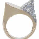 Ladies 1.00 CT Pave Diamond Ring 14k Gold Size: 5.25