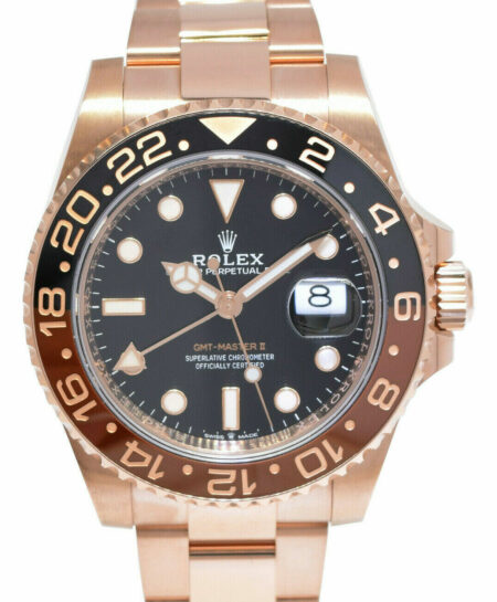 Rolex GMT-Master II 18k Everose Gold "Root Beer" Ceramic Bezel Watch '18 126715