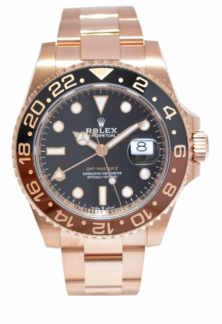 Rolex GMT-Master II 18k Everose Gold "Root Beer" Ceramic Bezel Watch '18 126715