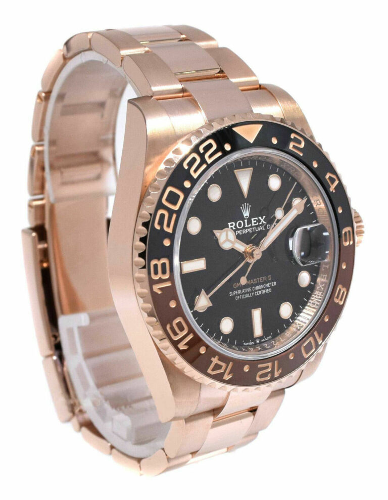 Rolex GMT-Master II 18k Everose Gold "Root Beer" Ceramic Bezel Watch '18 126715