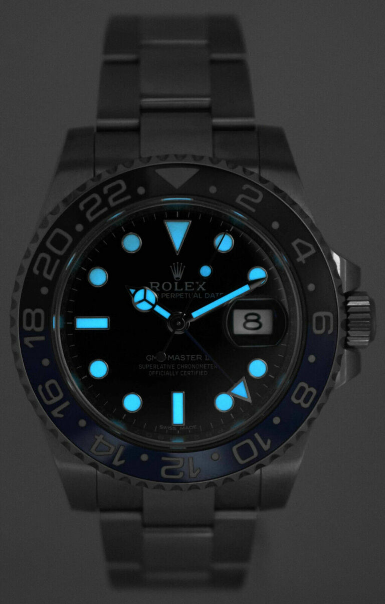 Rolex GMT-Master II Batman Black/Blue Ceramic Steel Oyster Watch +12 116710