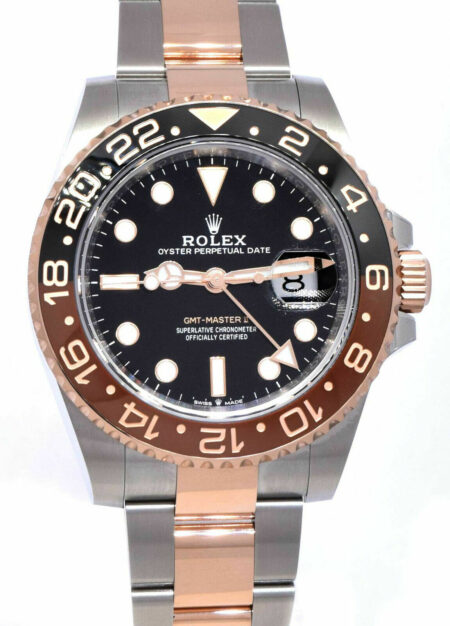 Rolex GMT-Master II Root Beer Ceramic 18k Rose Gold/Steel B/P '20 126711CHNR