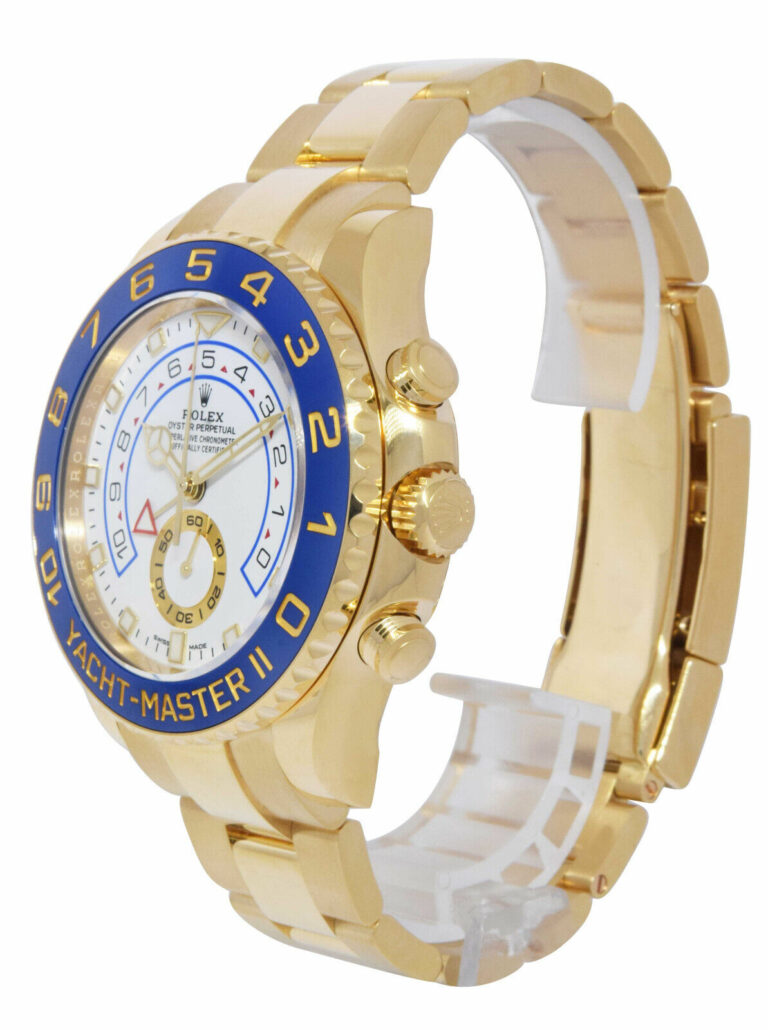 Rolex NEW Yacht-Master II 18k Yellow Gold Blue Ceramic Bezel B/P '23 116688