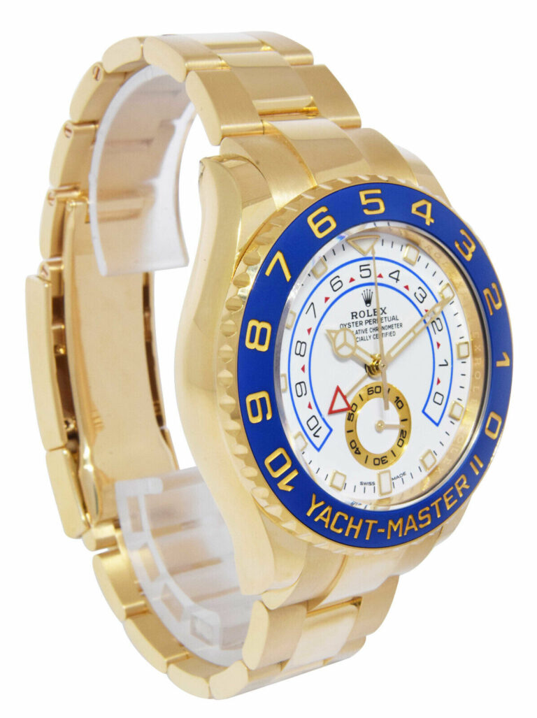 Rolex NEW Yacht-Master II 18k Yellow Gold Blue Ceramic Bezel B/P '23 116688