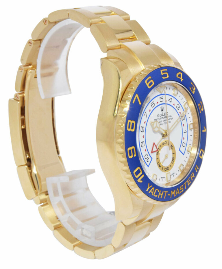 Rolex NEW Yacht-Master II 18k Yellow Gold Blue Ceramic Bezel B/P '23 116688