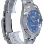 Rolex NOS Datejust 41 Steel Blue Roman Dial Oyster Bracelet Watch B/P '20 126300