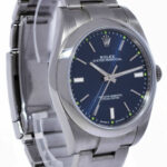 Rolex Oyster Perpetual 39 Steel Blue Dial Mens Watch  114300