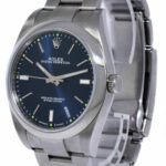 Rolex Oyster Perpetual 39 Steel Blue Dial Mens Watch  114300