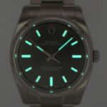 Rolex Oyster Perpetual Steel Olive Green Dial Oyster Bracelet 34mm Watch 114200