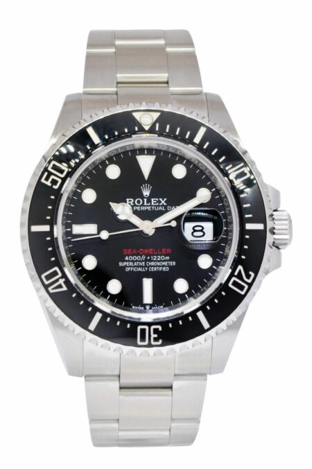 Rolex Red Sea-Dweller Steel/Ceramic Black Dial Mens 43mm NEW B/P '23 126600