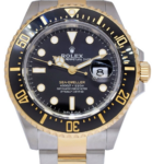 Rolex Sea-Dweller 43 18k Yellow Gold/Steel Black Mens Watch +Card '19 126603