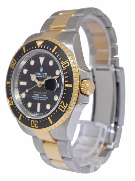 Rolex Sea-Dweller 43 18k Yellow Gold/Steel Black Mens Watch +Card '19 126603