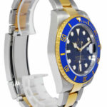 Rolex Submariner Date 18k Gold/Steel Blue Ceramic Mens 40mm Watch '12+ 116613