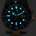 Rolex Submariner Date 18k Gold/Steel Blue Ceramic Mens 40mm Watch '12+ 116613