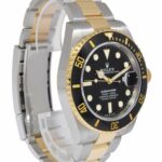 Rolex Submariner Date 18k Gold/Steel Ceramic Black 41mm Watch +Card '21 126613