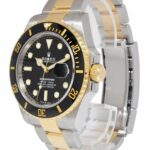 Rolex Submariner Date 18k Gold/Steel Ceramic Black 41mm Watch +Card '21 126613