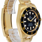 Rolex Submariner Date 18k Yellow Gold Black Ceramic 40mm Watch B/P '12 116618