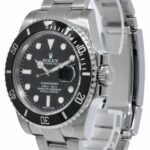 Rolex Submariner Date 40mm Steel Black Dial Ceramic Bezel Mens Watch 116610