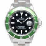 Rolex Submariner Date Kermit Green Bezel Steel Mens 40mm Watch F 16610