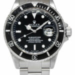 Rolex Submariner Date Steel Black Dial/Bezel Mens 40mm Automatic Watch P 16610