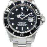 Rolex Submariner Date Steel Black Dial/Bezel Mens 40mm Automatic Watch P 16610