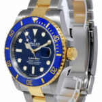 Rolex Submariner Date Yellow Gold/Steel Ceramic Blue 41mm Watch B/P '24 126613