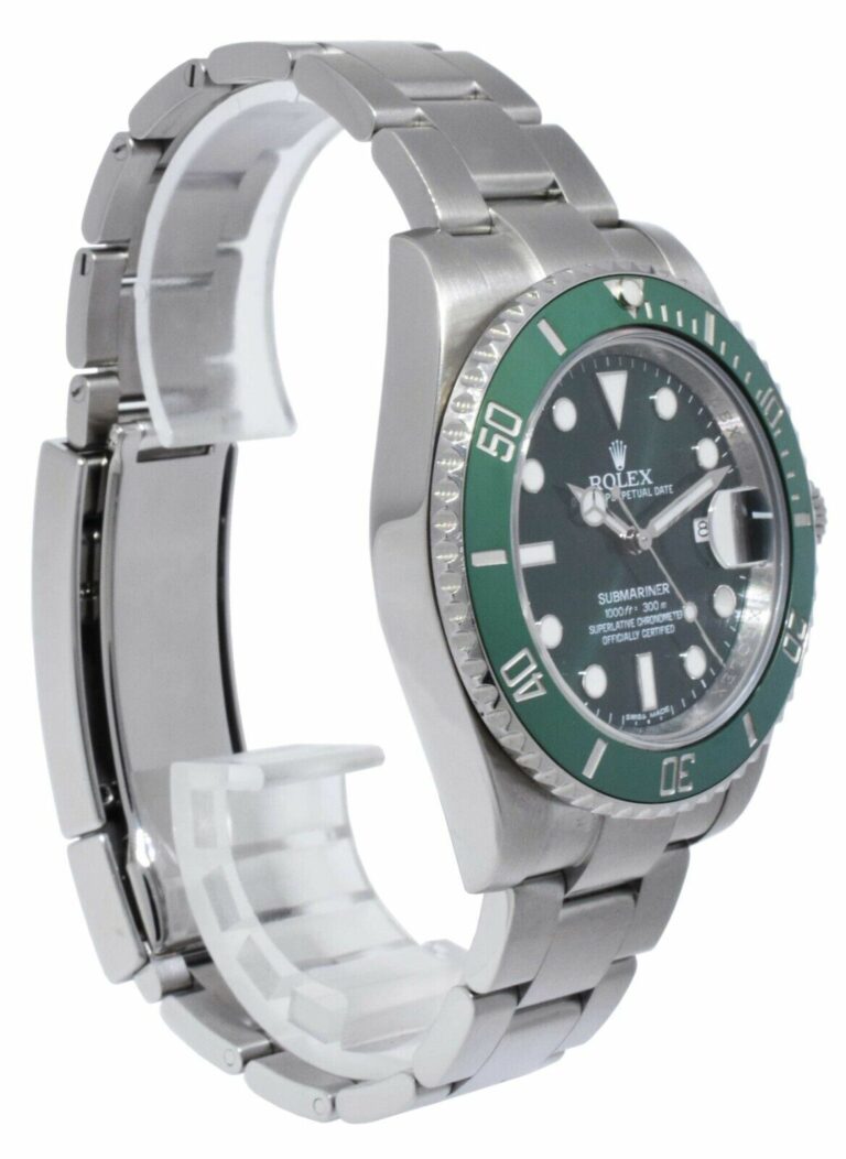 Rolex Submariner Hulk Steel Green Dial/Bezel Ceramic 40mm Watch B/P '17 116610