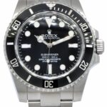 Rolex Submariner No Date Steel Black Ceramic Mens 40mm Watch 12'+ 114060