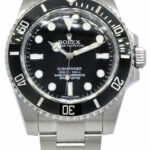 Rolex Submariner No Date Steel Black Ceramic Mens 40mm Watch 12'+ 114060