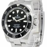 Rolex Submariner No Date Steel Black Ceramic Mens 40mm Watch 12'+ 114060