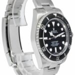 Rolex Submariner No Date Steel Black Ceramic Mens 40mm Watch 12'+ 114060