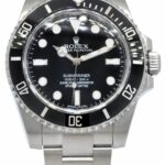 Rolex Submariner No Date Steel Black Ceramic Mens 40mm Watch 12'+ 114060