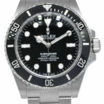 Rolex Submariner No Date Steel Black Ceramic Mens 41mm Watch +Papers '23 124060