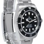 Rolex Submariner No Date Steel Black Ceramic Mens 41mm Watch +Papers '23 124060