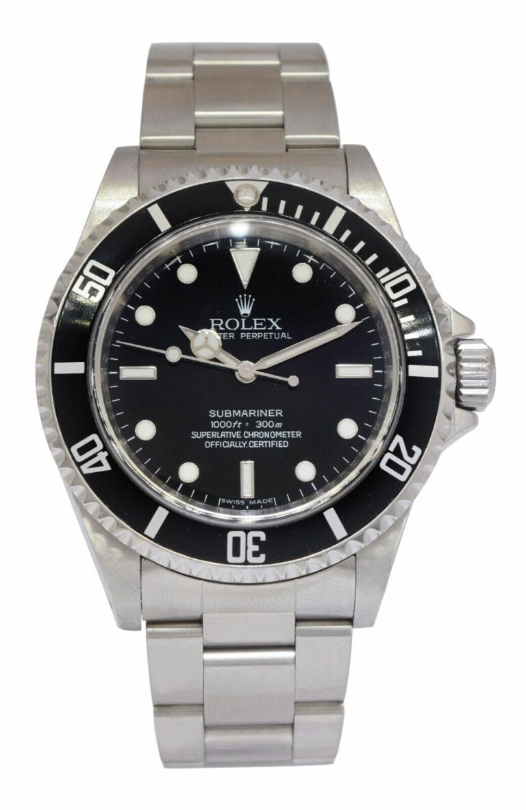 Rolex Submariner No Date Steel Black Dial /Insert 40mm Oyster Watch G 14060