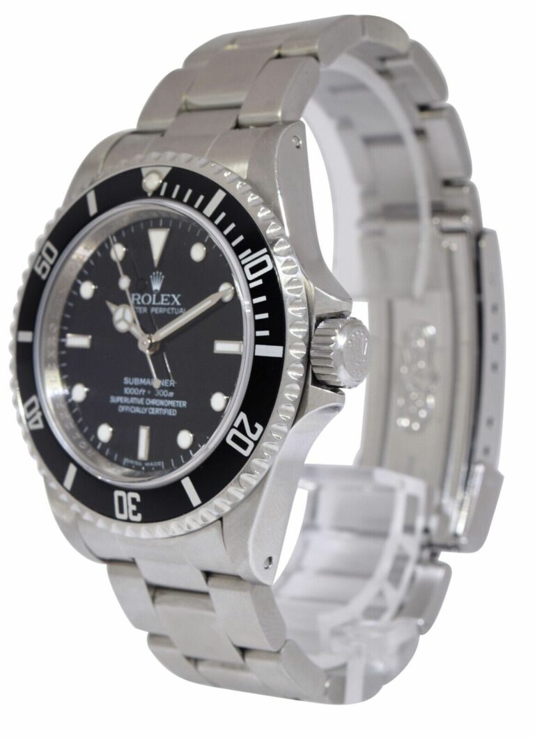 Rolex Submariner No Date Steel Black Dial /Insert 40mm Oyster Watch G 14060