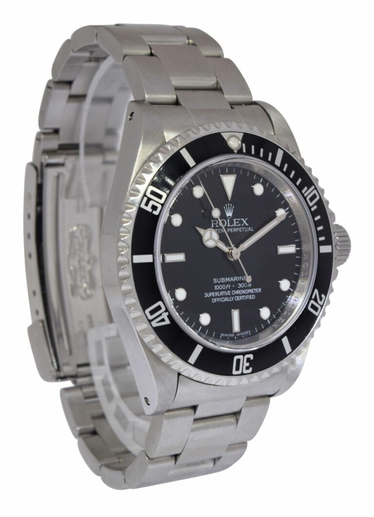 Rolex Submariner No Date Steel Black Dial /Insert 40mm Oyster Watch G 14060