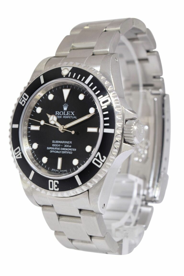 Rolex Submariner No Date Steel Black Dial /Insert 40mm Oyster Watch G 14060