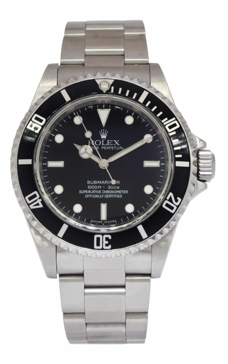 Rolex Submariner No Date Steel Black Dial /Insert 40mm Oyster Watch G 14060